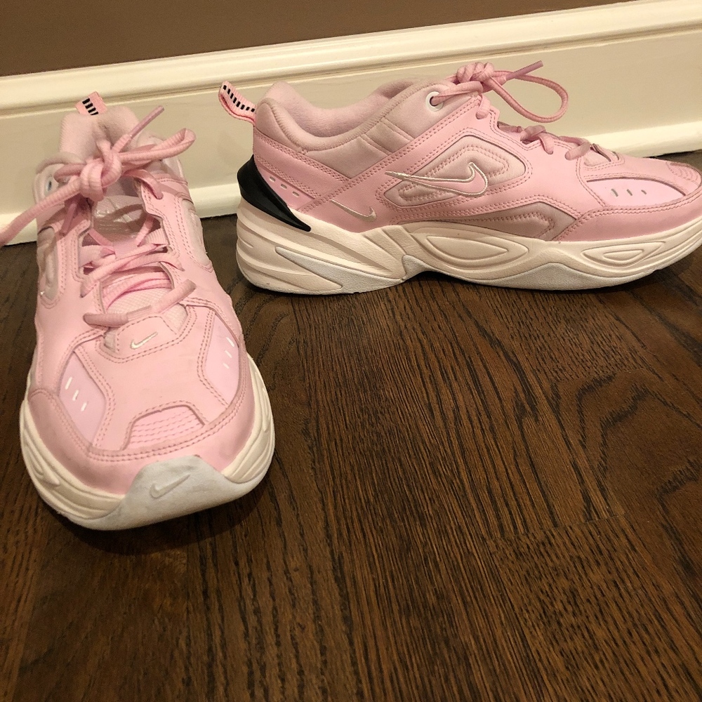 NIKE M2K Tekno leather and neoprene sneakers